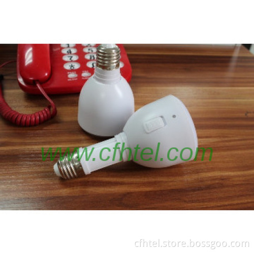 LED bulb with battery inside.  emergency time 3-4hours
